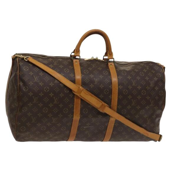 LOUIS VUITTON Monogram Keepall Bandouliere 60 Boston Bag M41412 - Picture 1 of 16